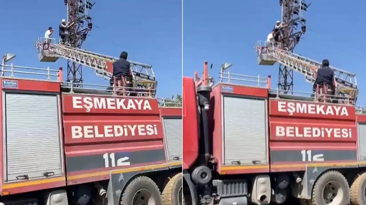tamir-etmek-icin-ciktigi-elektrik-direginde-mahsur-kaldi-g3xIOC9T